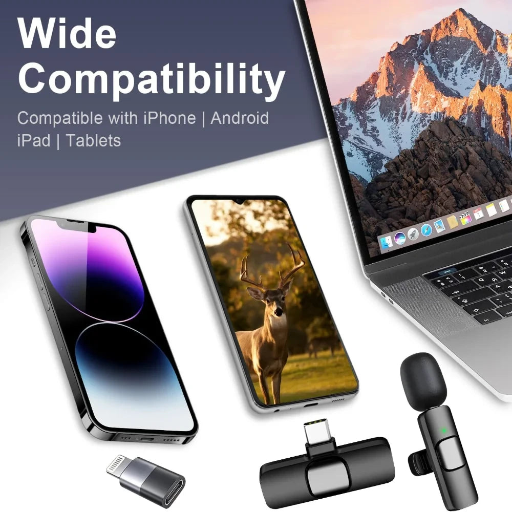 Wireless Clip-on Lavalier Microphones
