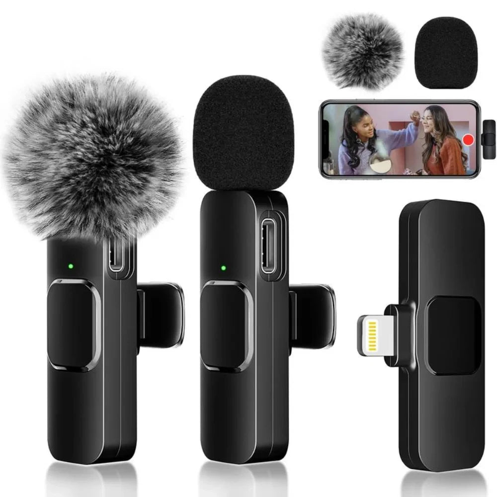 Wireless Clip-on Lavalier Microphones