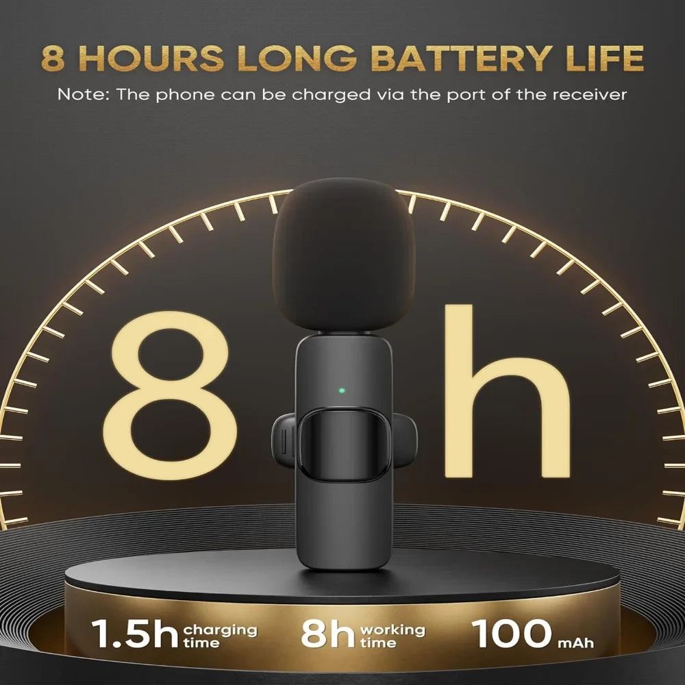 Wireless Clip-on Lavalier Microphones